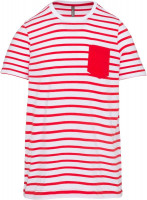 Striped Weiß / Rot