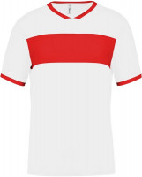 Weiß / Sporty Rot