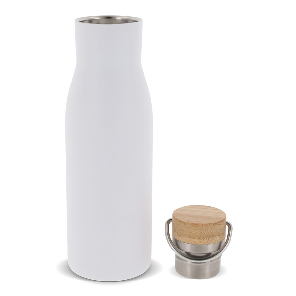 Isolier-Flasche mit Bambusdeckel, 500ml Isolier-Flasche mit Bambusdeckel, 500ml