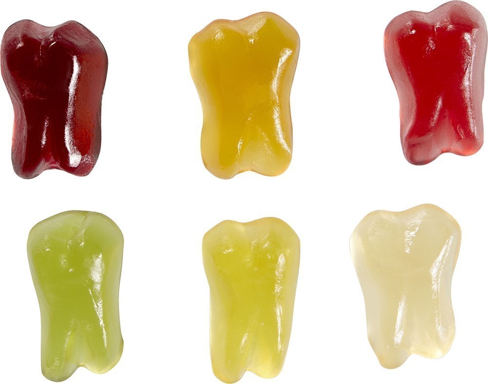 Fruchtgummi-Standardformen 15 g, Zahn