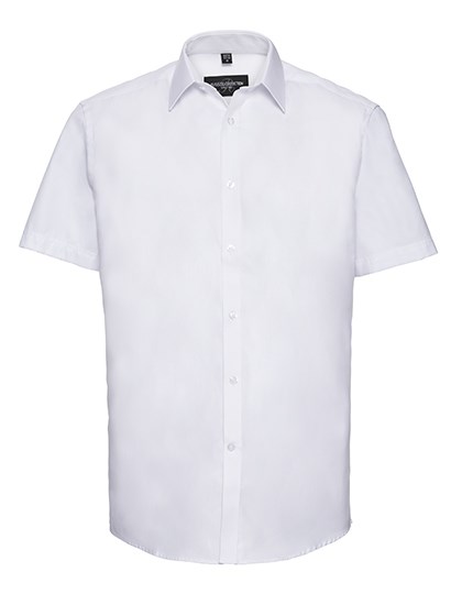 Russell Collection - Men´s Short Sleeve Herringbone Shirt