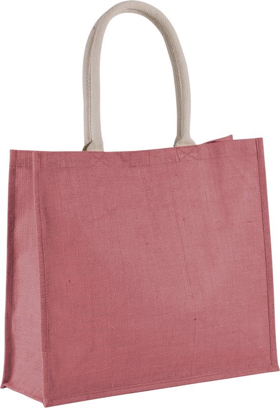Kimood Jute-Strandtasche - Light Marsala