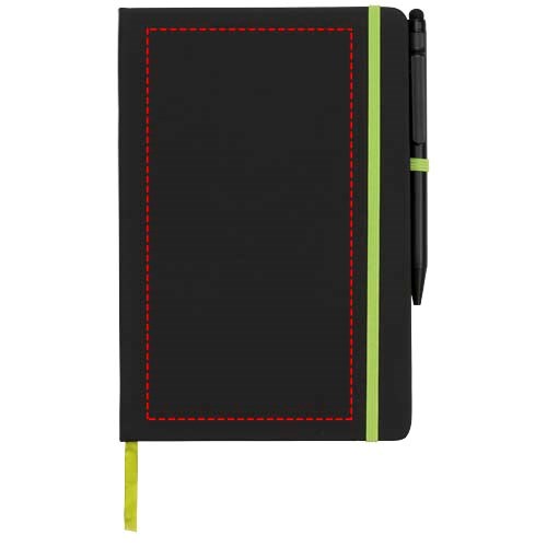 Noir Edge A5 Notizbuch mit farbigem Rand