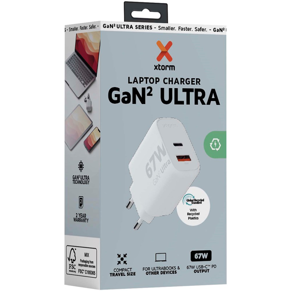 Xtorm XEC067 GaN² Ultra 67 W Wandladegerät Xtorm XEC067 GaN² Ultra 67 W Wandladegerät