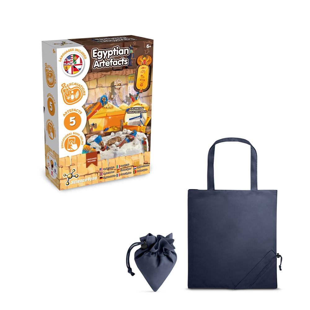 Ancient Egypt Excavation Kit V. Lernspiel lieferung inklusive einer faltbaren geschenktasche aus 190T - Dunkelblau