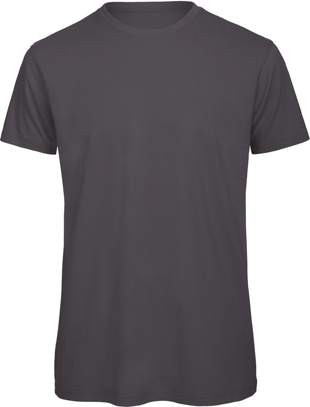 B&C Organic Cotton Crew Neck T-shirt Inspire - Dunkel Grau
