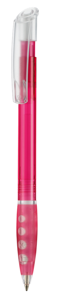 Kugelschreiber BUBBLE TRANSPARENT - magenta-pink TR/FR