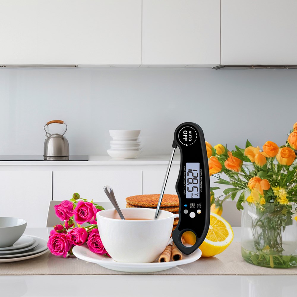 HydroFold Kitchen Thermometer-Schwarz HydroFold Kitchen Thermometer-Schwarz