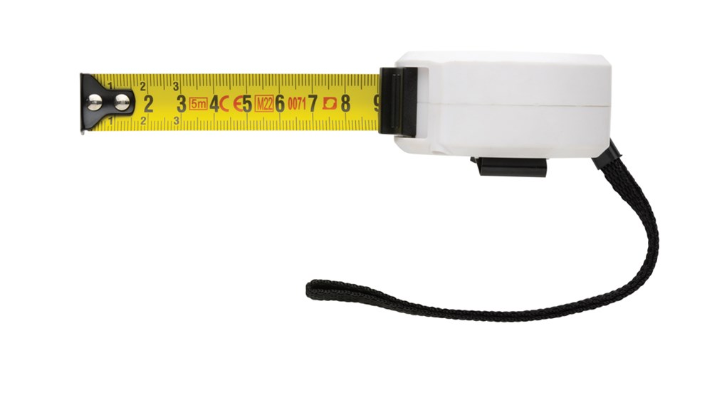 5m/19mm Maßband aus RCS recycelt. Kunststoff & Bambus 5m/19mm Maßband aus RCS recycelt. Kunststoff & Bambus