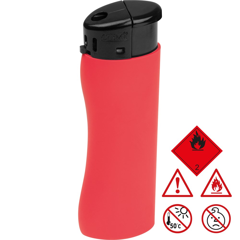 Elektronik Feuerzeug, ergonomisch - rot
