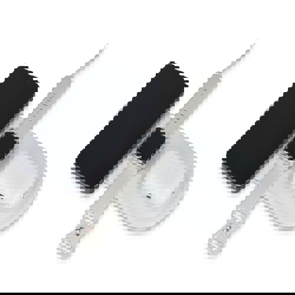 3-in-1 15W Drahtloses Ladegerät für Handys, Apple Watch und AirPods. 3-in-1 15W Drahtloses Ladegerät für Handys, Apple Watch und AirPods.