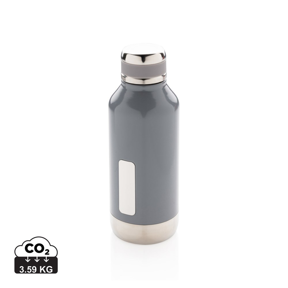 Auslaufsichere Vakuumflasche mit Logoplatte Auslaufsichere Vakuumflasche mit Logoplatte