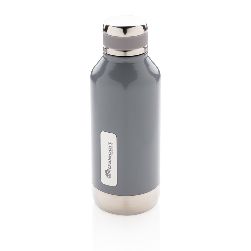 Auslaufsichere Vakuumflasche mit Logoplatte Auslaufsichere Vakuumflasche mit Logoplatte