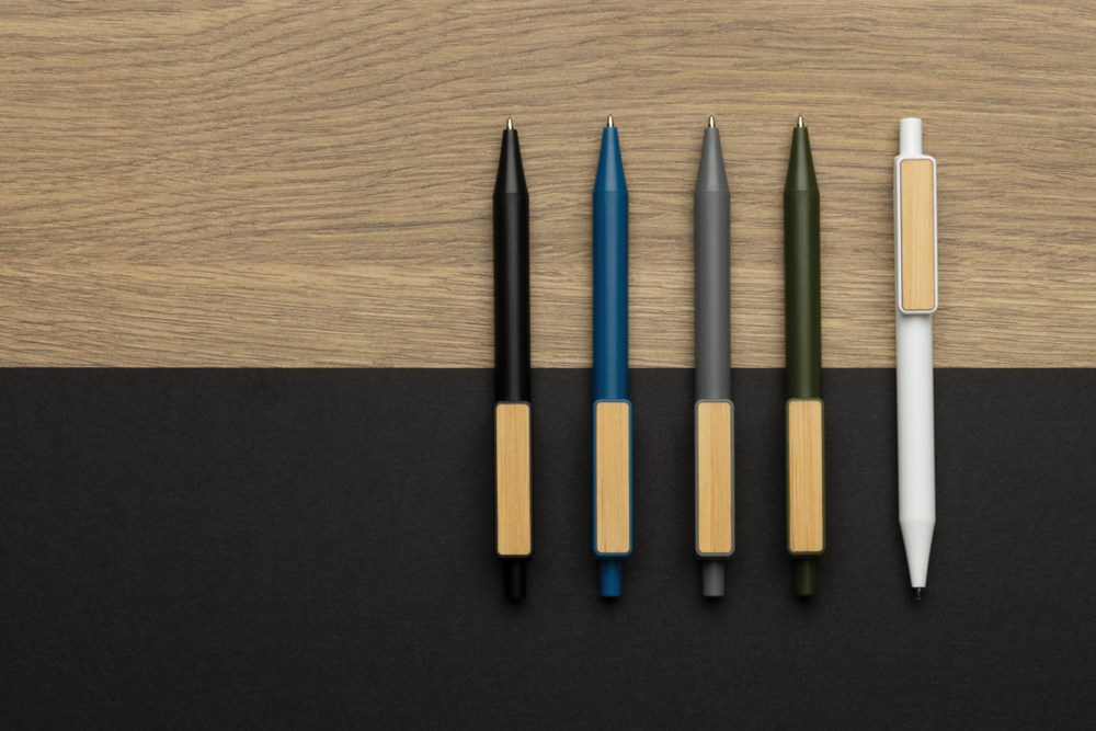 GRS rABS Stift mit Bambus-Clip GRS rABS Stift mit Bambus-Clip