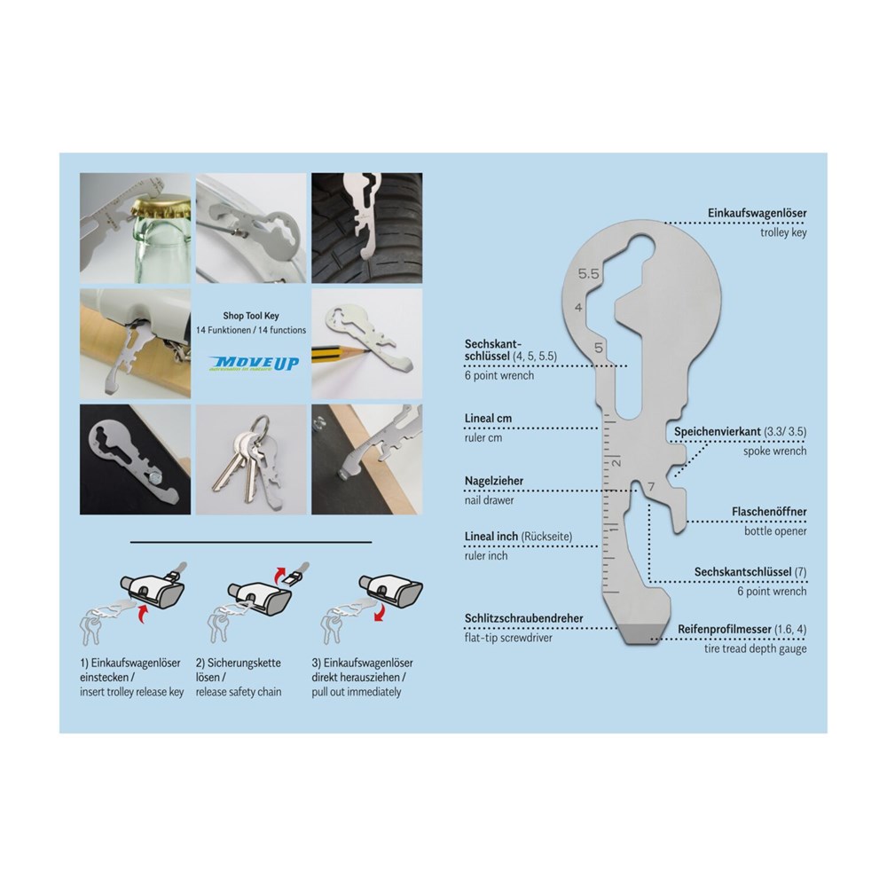 ROMINOX® Shop Tool // Key - 14 Funktionen ROMINOX® Shop Tool // Key - 14 Funktionen