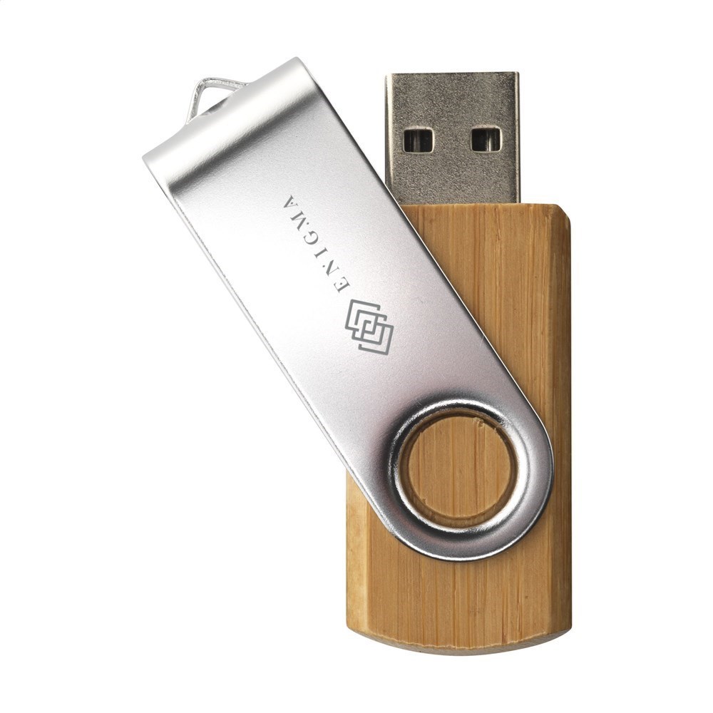 USB Twist Bamboo aus Vorrat 4 GB