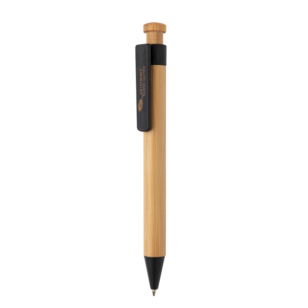 Bambus Stift mit Wheatstraw-Clip Bambus Stift mit Wheatstraw-Clip