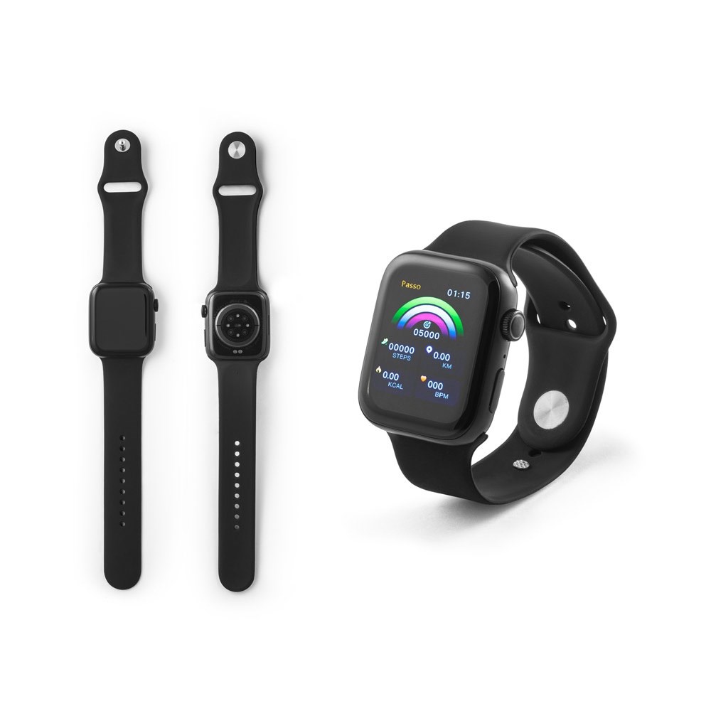 WILES. Smartwatch mit 1.85"-Bildschirm, IPX4, 3 Tage Akkulaufzeit und Silikonarmband