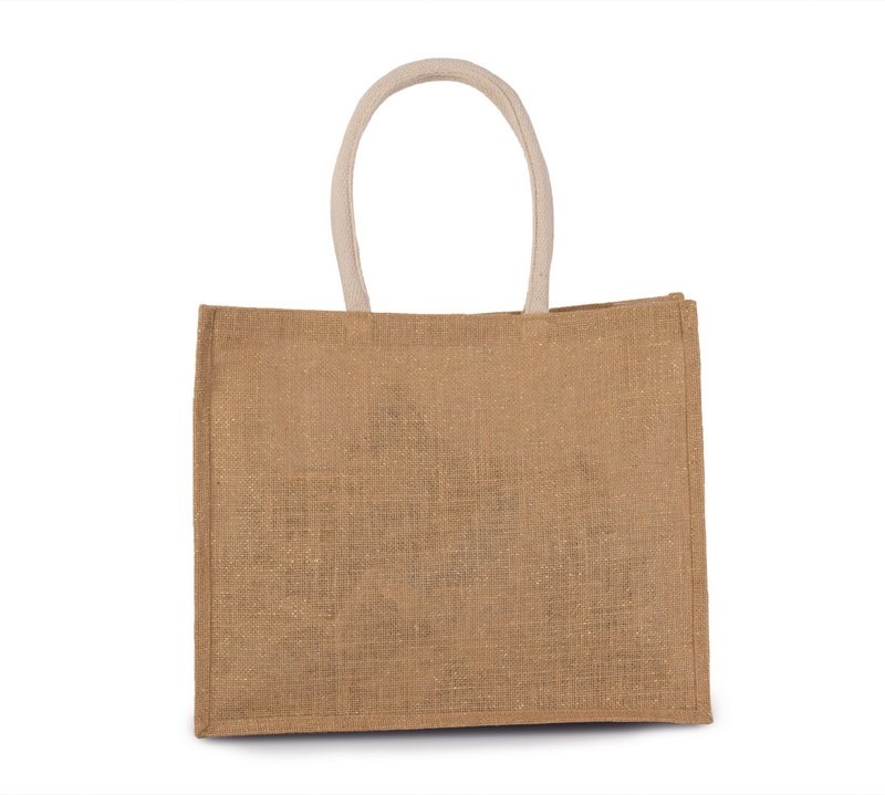 Kimood Jute-Strandtasche - Natural / Gold