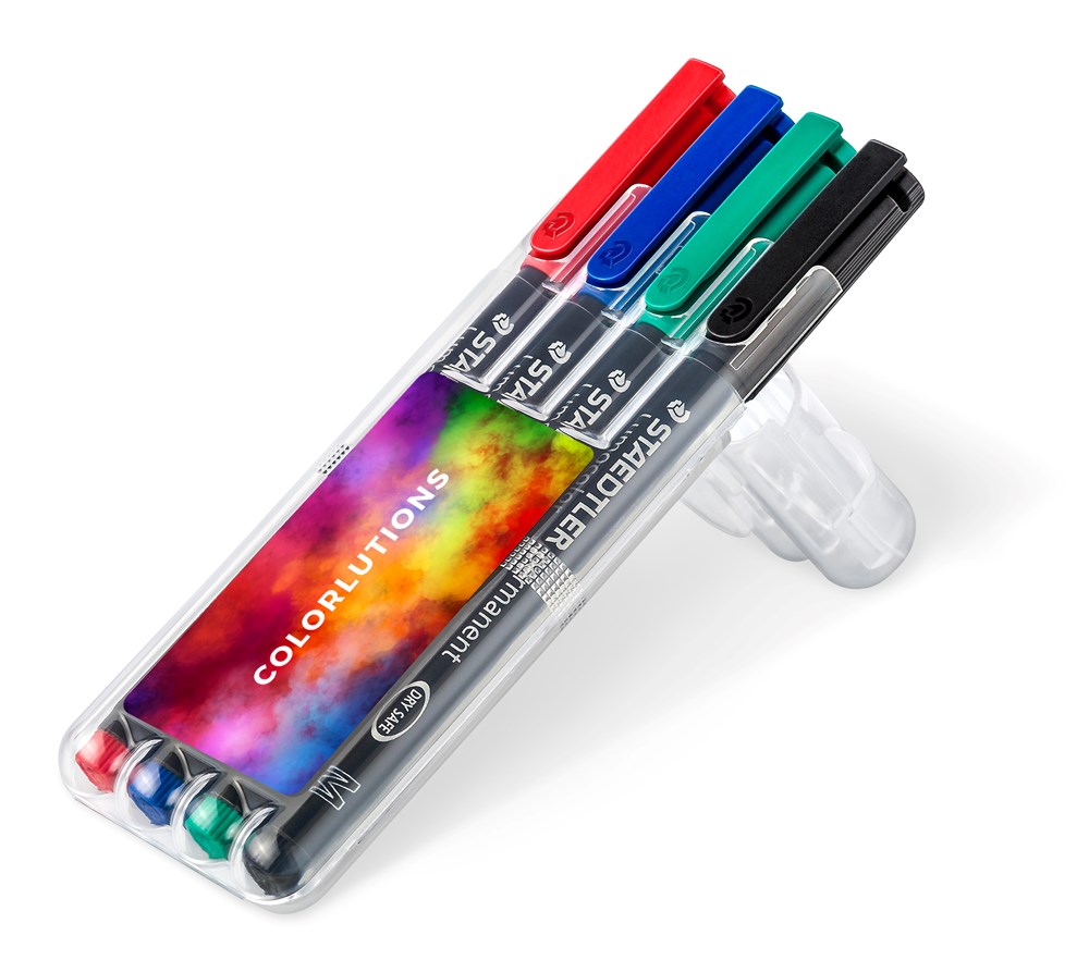 STAEDTLER Lumocolor® permanent M, 4er Box