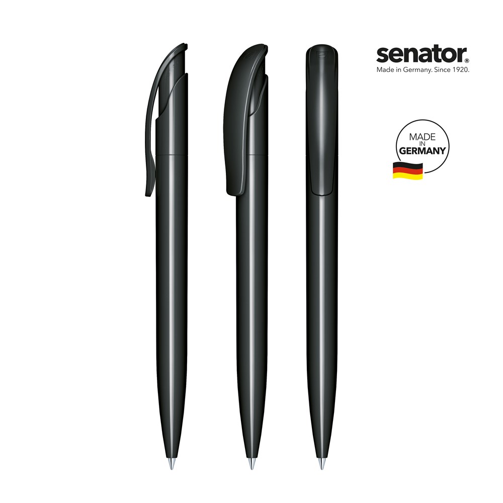 senator® Challenger Polished  Druckkugelschreiber - schwarz