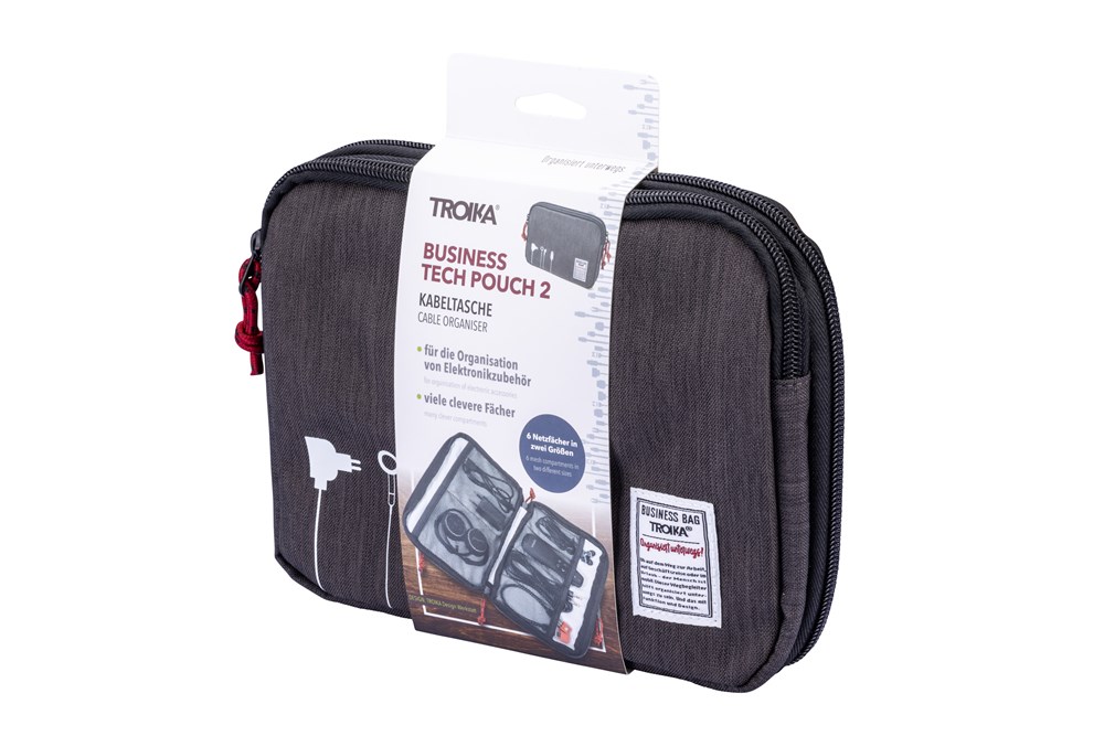 TROIKA Kabeltasche BUSINESS TECH POUCH 2 TROIKA Kabeltasche BUSINESS TECH POUCH 2
