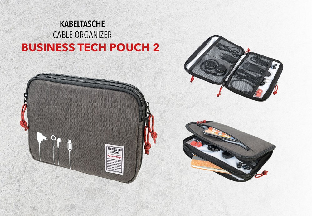 TROIKA Kabeltasche BUSINESS TECH POUCH 2 TROIKA Kabeltasche BUSINESS TECH POUCH 2