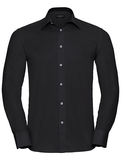 Russell Collection - Men´s L/S Easy Care Tailored Oxford Shirt