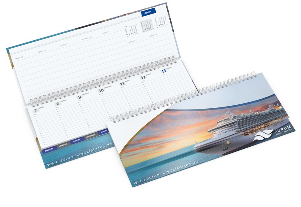 Tisch-Querkalender Master Register Cover-Star Bestseller, gloss-individuell Tisch-Querkalender Master Register Cover-Star Bestseller, gloss-individuell