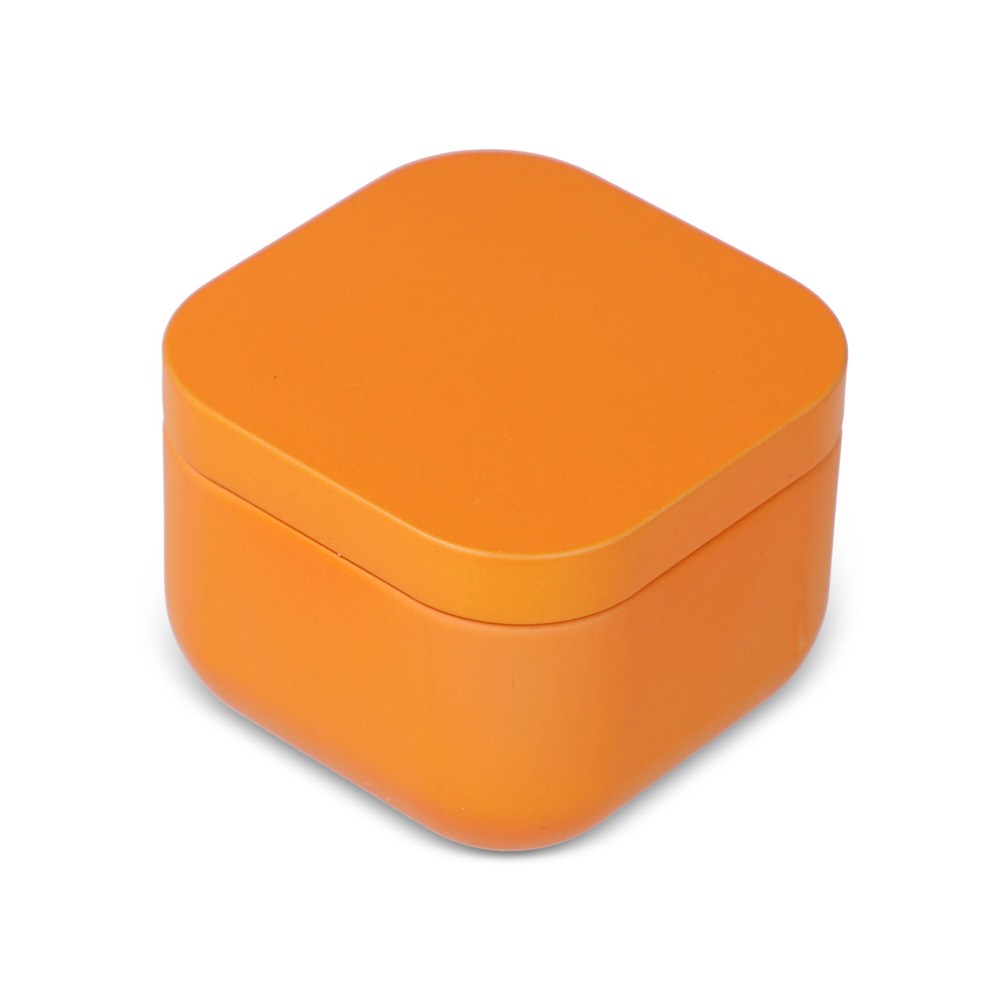 Ananda Duftkerze auf pflanzlicher Basis in recycelter Dose - orange