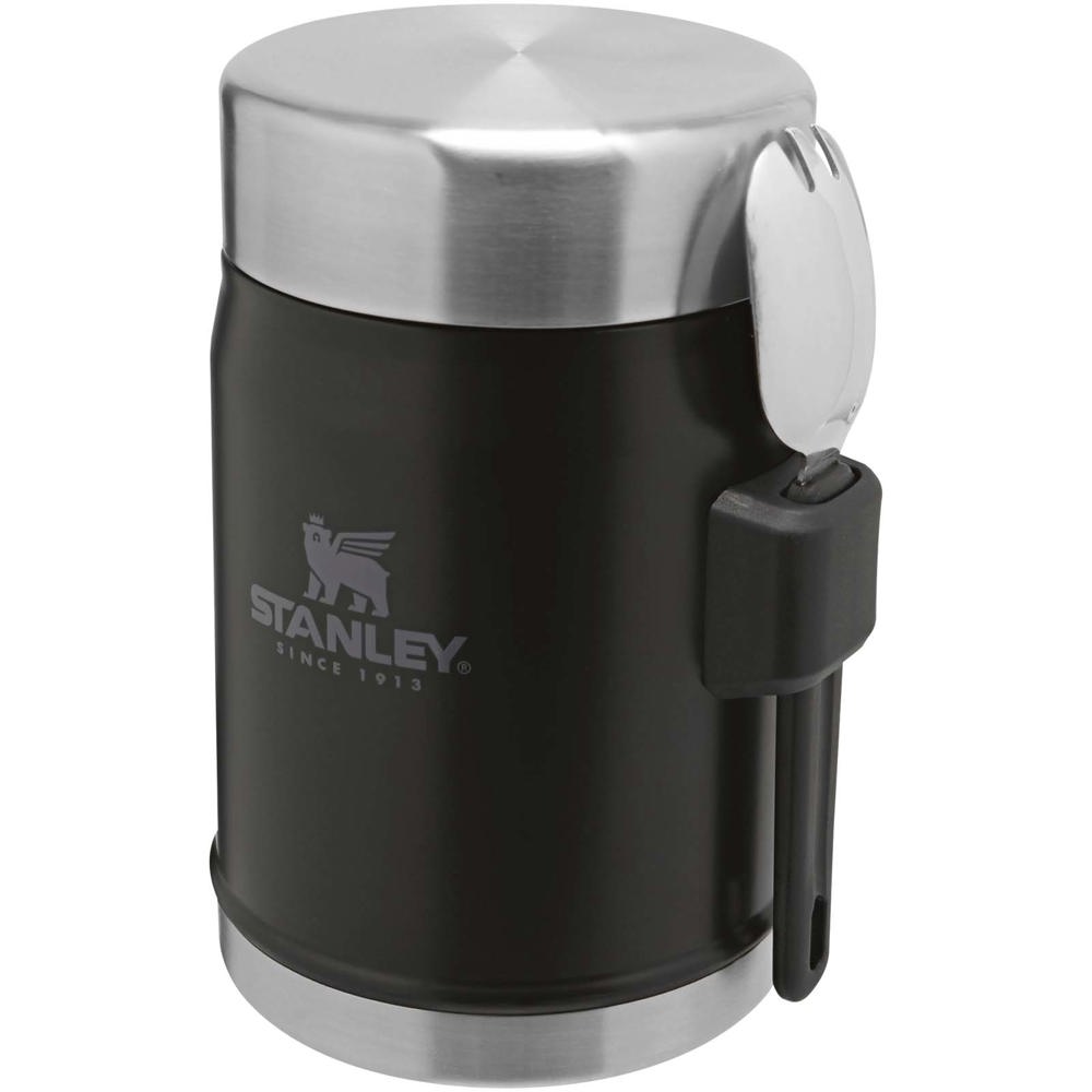 Stanley 400ml Legendary Food Jar Lunchpot mit Göffel - mattschwarz