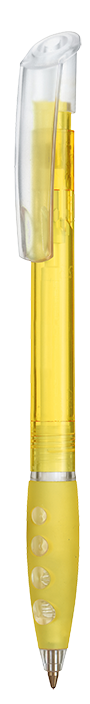 Kugelschreiber BUBBLE TRANSPARENT - ananas-gelb TR/FR