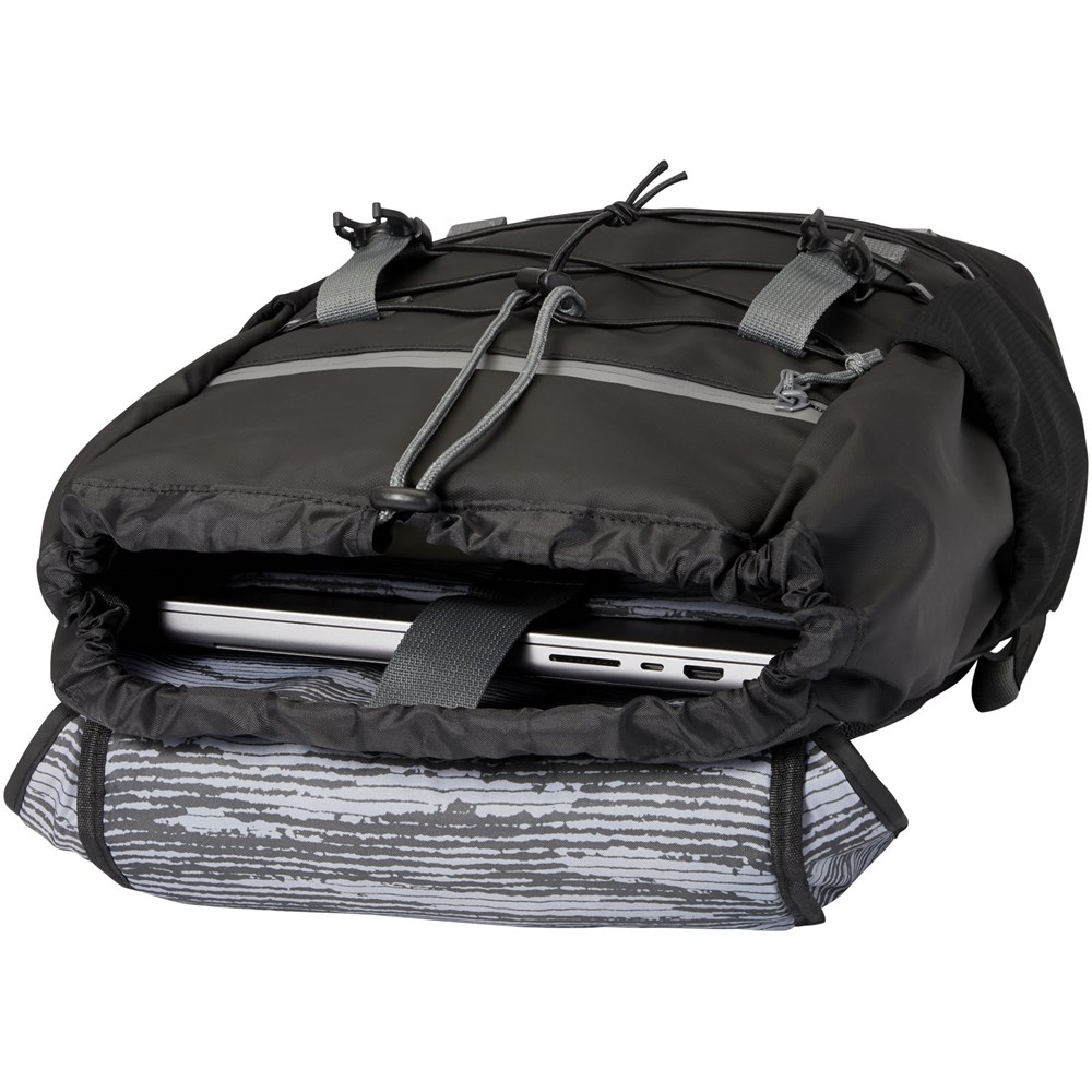 Aqua 15,6" GRS recycelter wasserabweisender Laptop-Rucksack 23 L Aqua 15,6" GRS recycelter wasserabweisender Laptop-Rucksack 23 L