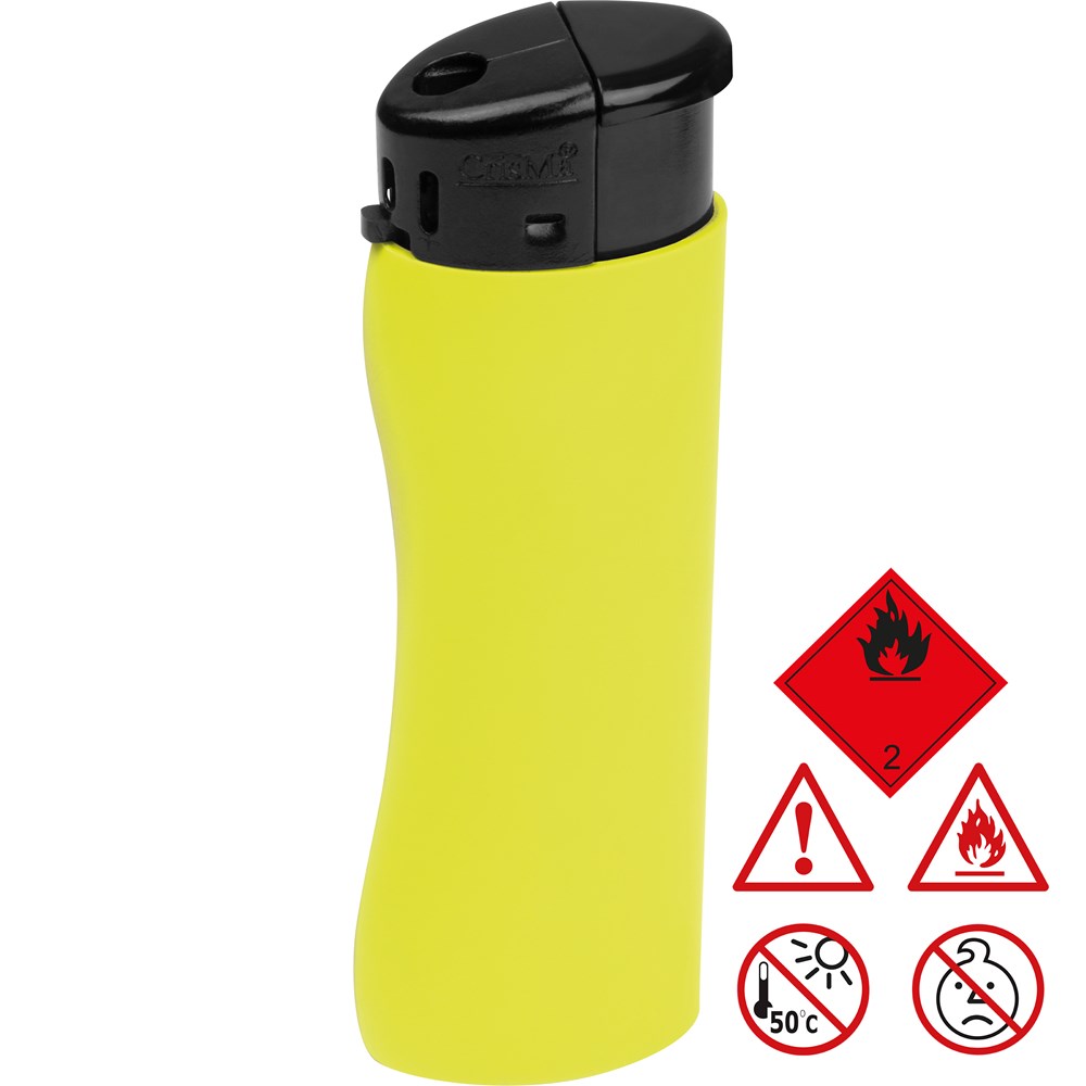 Elektronik Feuerzeug, ergonomisch - gelb