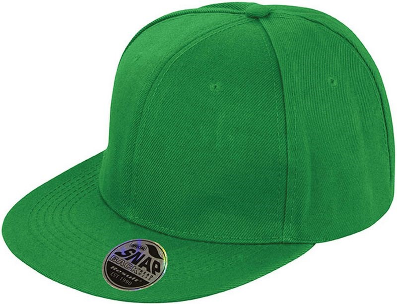 Result Bronx Original Flat Peak Snapback Cap - Smaragd Grün