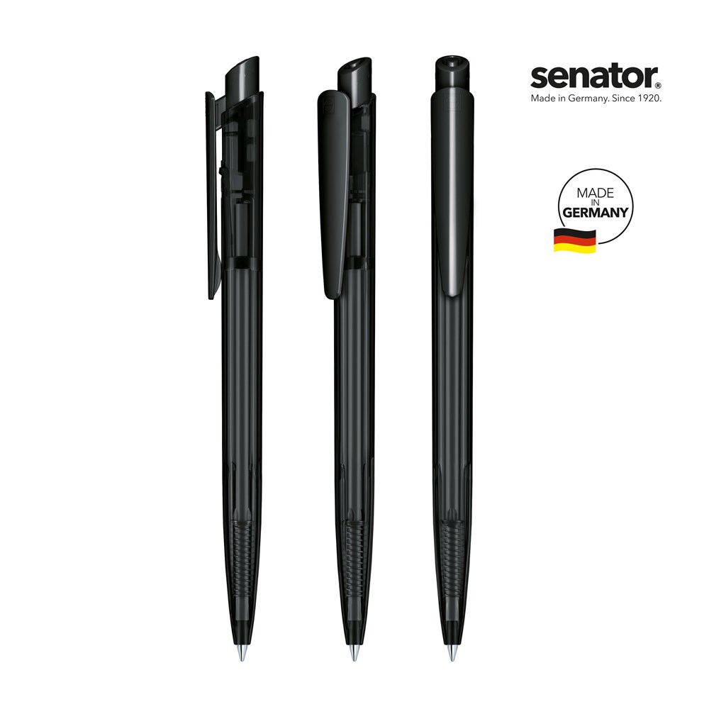 senator® Dart Clear  Druckkugelschreiber - schwarz