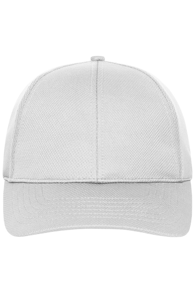6 Panel Sports Cap - White (ca. Pantone white)
