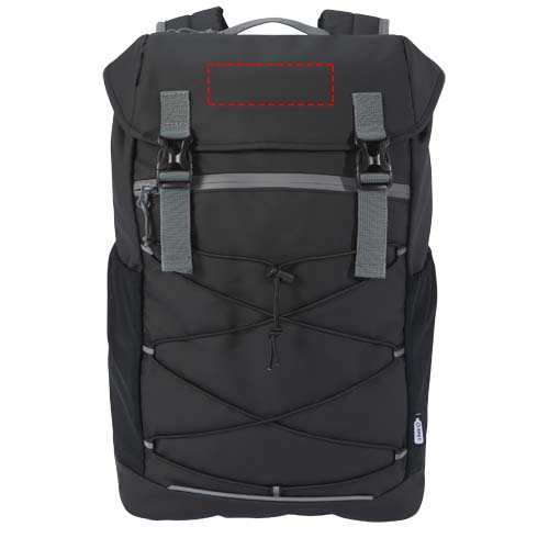 Aqua 15,6" GRS recycelter wasserabweisender Laptop-Rucksack 23 L Aqua 15,6" GRS recycelter wasserabweisender Laptop-Rucksack 23 L