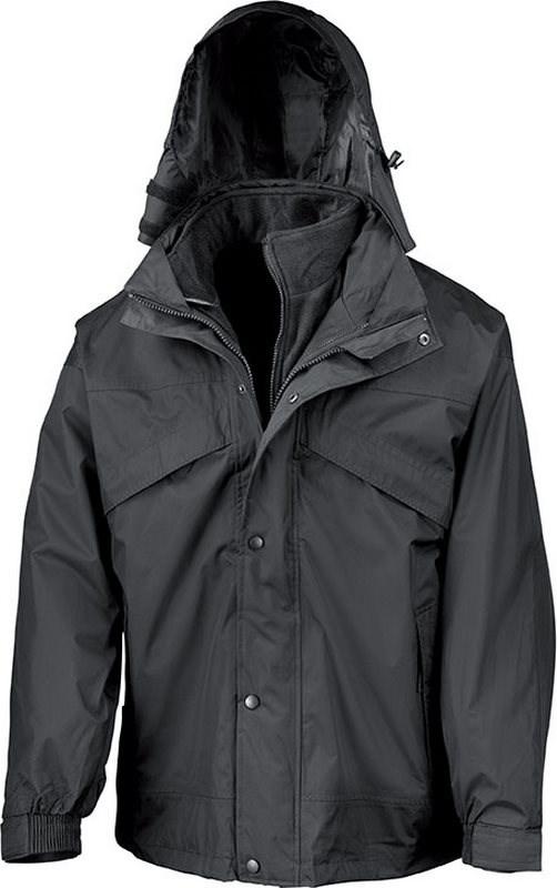 Result 3-in-1 Zip And Clip Jacket - schwarz