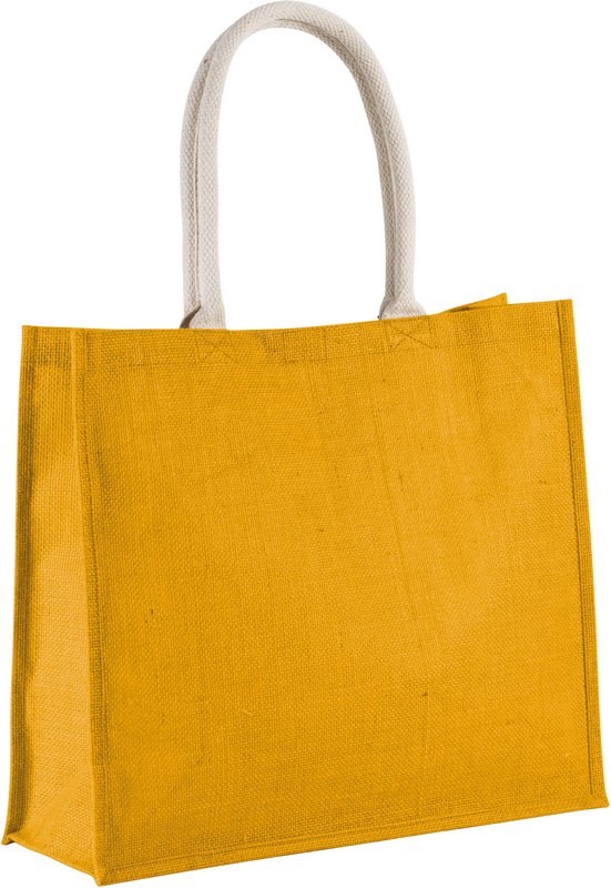 Kimood Jute-Strandtasche - gelb