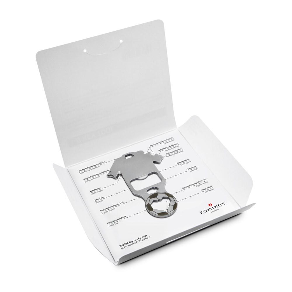 Geschenkartikel: ROMINOX® Key Tool Football / Fußball (18 Funktionen) im Motiv-Mäppchen Deutschland Fußballfan Geschenkartikel: ROMINOX® Key Tool Football / Fußball (18 Funktionen) im Motiv-Mäppchen Deutschland Fußballfan