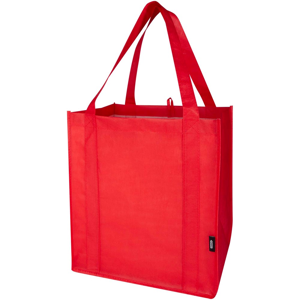 Liberty Tragetasche mit hartem Boden aus recyceltem GRS Non Woven 6 L - Rot