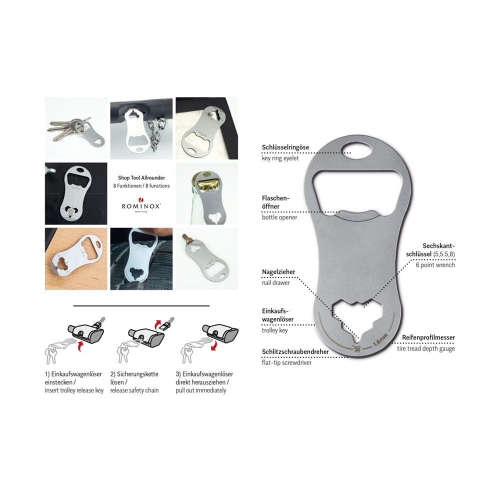 ROMINOX® Shop Tool // Allrounder - 8 Funktionen ROMINOX® Shop Tool // Allrounder - 8 Funktionen