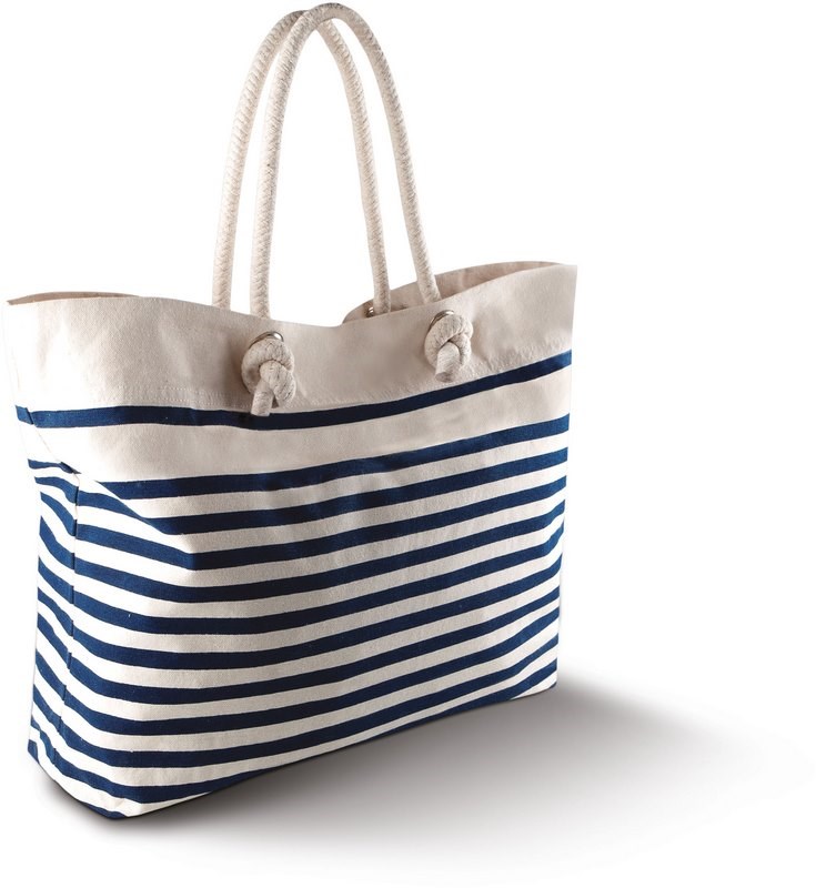 Kimood Strandtasche - Natural / Marine