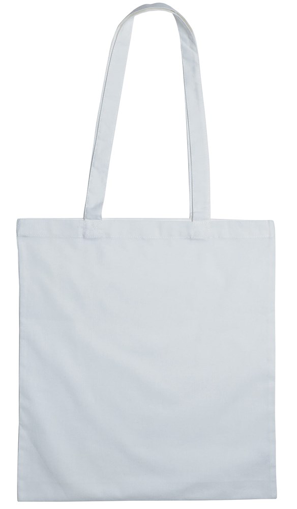 Baumwolltasche mit langen Henkeln, 135 gr/m² - Weiß (WHITE) / Weiß
