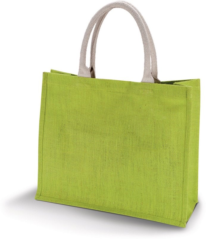 Kimood Jute-Strandtasche - Lime