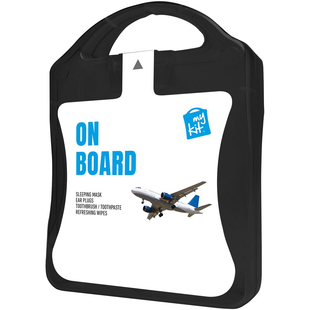 MyKit Flugzeug Reiseset - schwarz