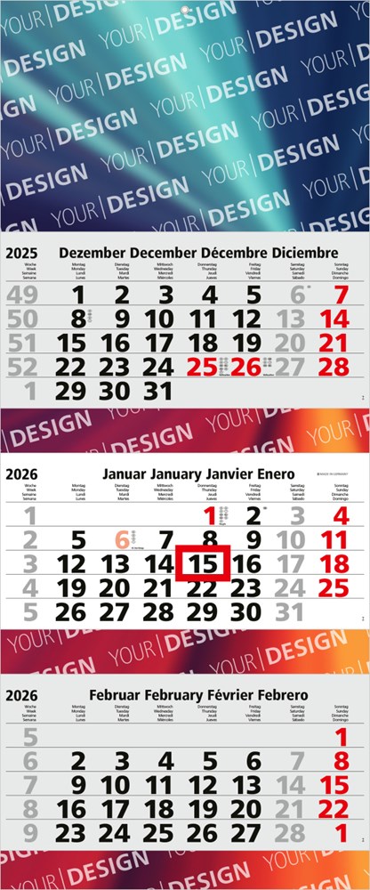 3-Monatskalender Maxi 3 Post Bestseller (Mehrblock) 3-Monatskalender Maxi 3 Post Bestseller (Mehrblock)