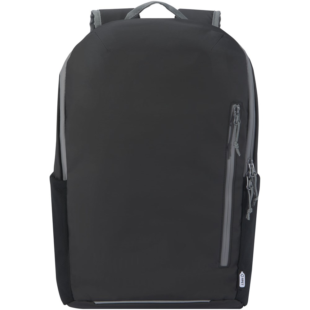 Aqua wasserabweisender 15" Laptop-Rucksack aus GRS Recyclingmaterial 21 L Aqua wasserabweisender 15" Laptop-Rucksack aus GRS Recyclingmaterial 21 L