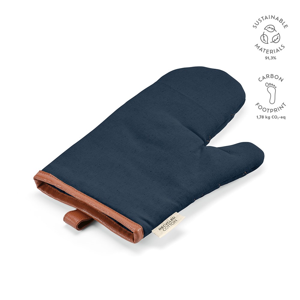 Basquiat Küche Handschuhe recy. Baumwolle 280gsm - Marineblau